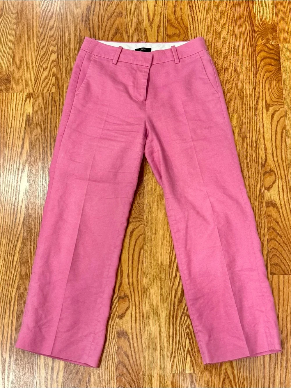 J Crew Pink Linen Pants in Size 2